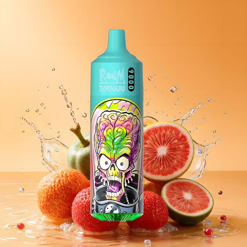 RandM Fumot Tornado 9000 Puffs Mesh Coil E-liquid 18 mL Eper Gránátalma Nagykereskedés Magyarország