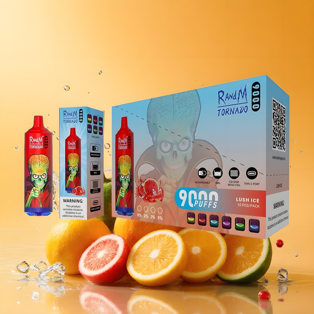 RandM Fumot Tornado 9000 Puffs Mesh Coil Lush Ice Nagykereskedés Magyarország