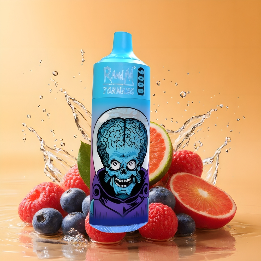 RandM Fumot Tornado 9000 Puffs Nagykereskedés Magyarország 18 mL Kékáfonya Meggy Vörösáfonya Eldobható Vape