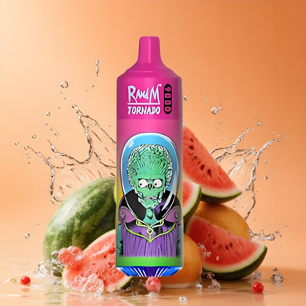 RandM Fumot Tornado 9000 Puffs Nagykereskedés Magyarország Görögdinnye Rágógumi Mesh Coil