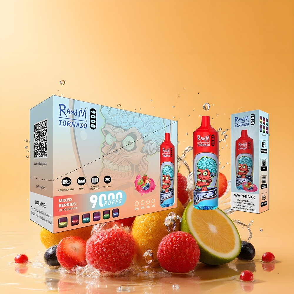 RandM Fumot Tornado 9000 Puffs Nagykereskedés Magyarország Vegyesbogyók Mesh Coil