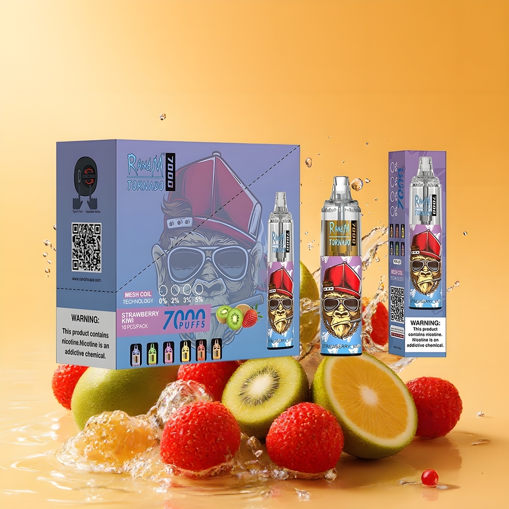 RandM Fumot Tornado 7000 Nagykereskedés Magyarország 14ML E-liquid Szeder-Kivi