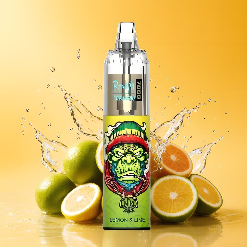 RandM Fumot Tornado 7000 Nagykereskedés Magyarország Lépőáras Citrom Lime 14ML Mesh