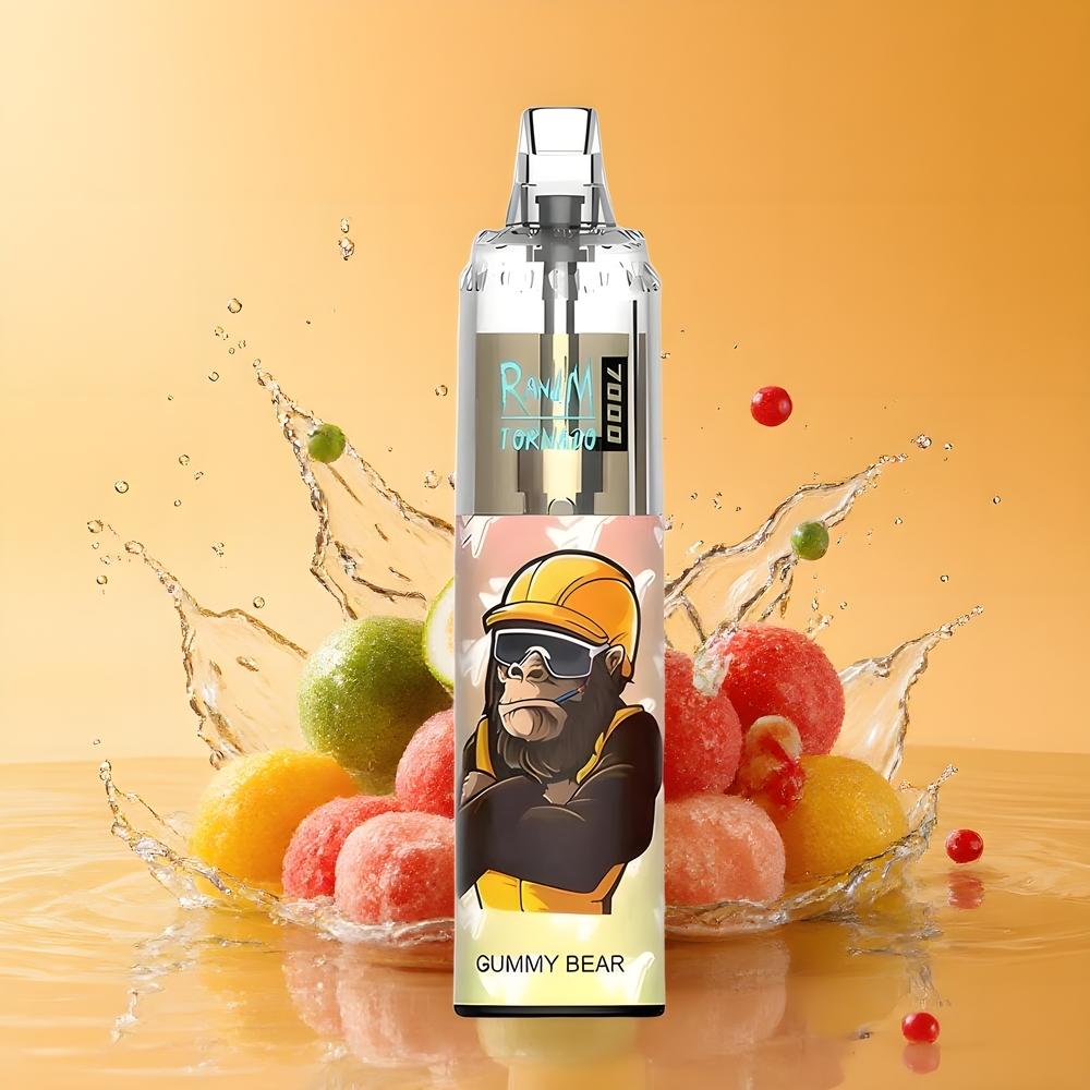 RandM Fumot Tornado 7000 Nagykereskedés Magyarország Mesh Coil Gummy Medve