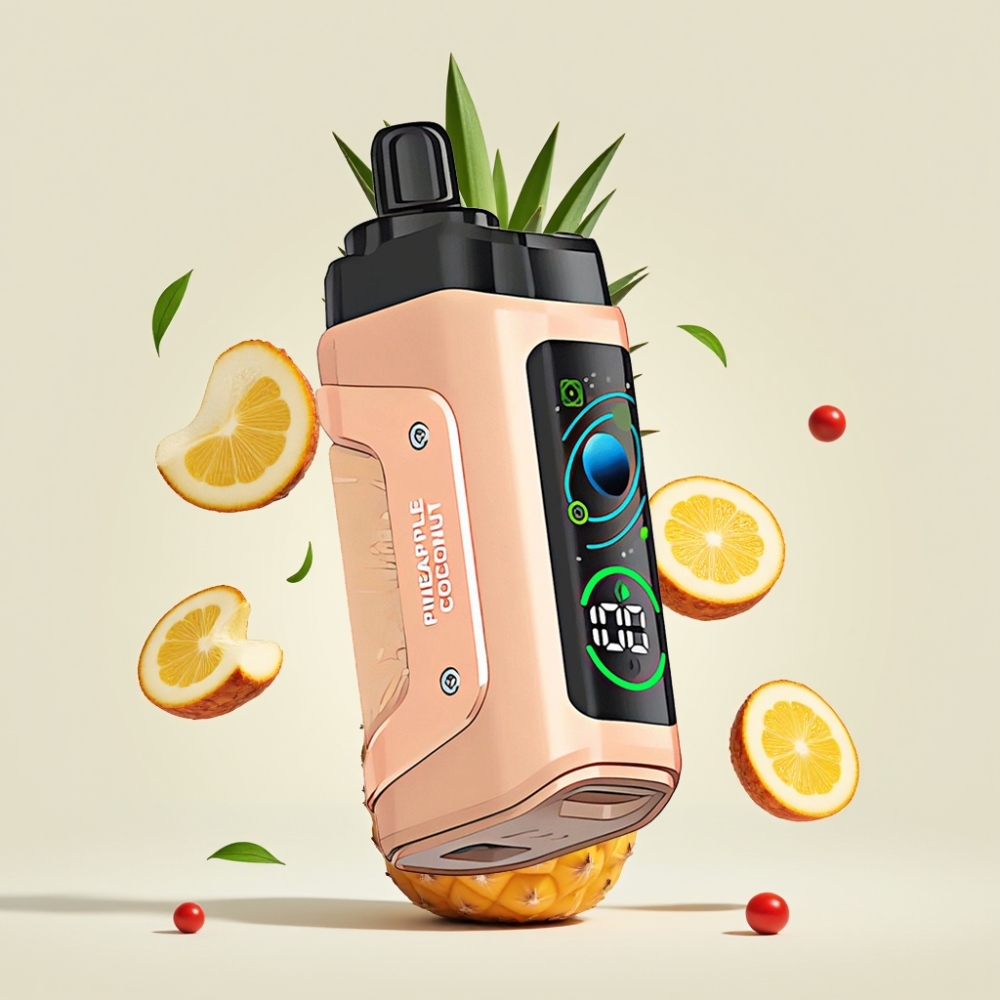 Razz Bar 45000 Puffs Adjustable Airflow Eldobható E-szigi Ananász-Kókusz Nagykereskedés Magyarország