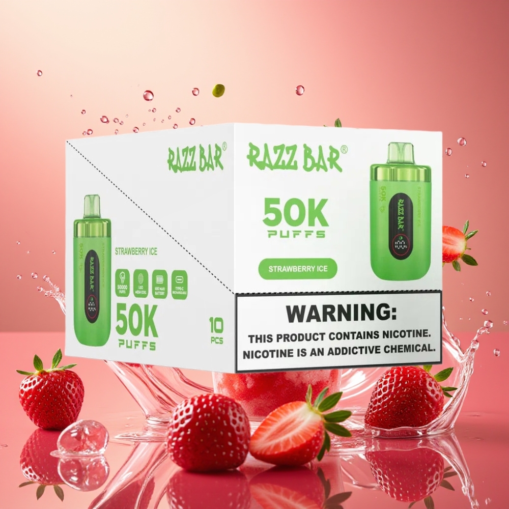 Razz Bar 50K Puff Type-C Nagykereskedés Magyarország Eperjég Eldobható Vape