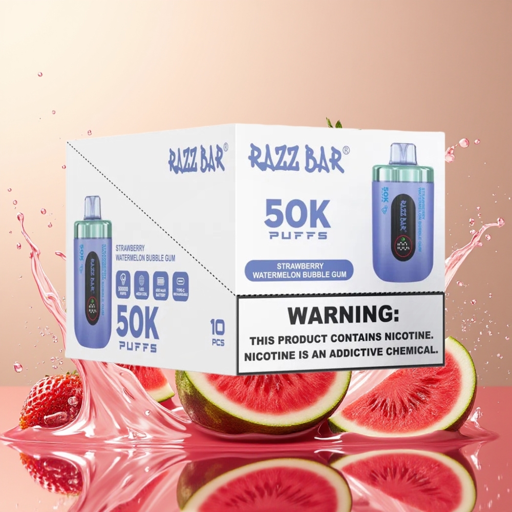 Razz Bar 50K Puffs Nagykereskedés Magyarország 50000 Puffs Eper Dinnye Buborék Rágó