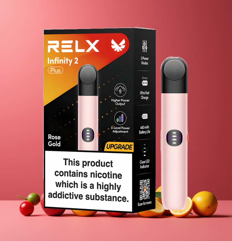 RELX Infinity 2 Plus Nagykereskedés Magyarország 600 Füst Rózsaszín Arany