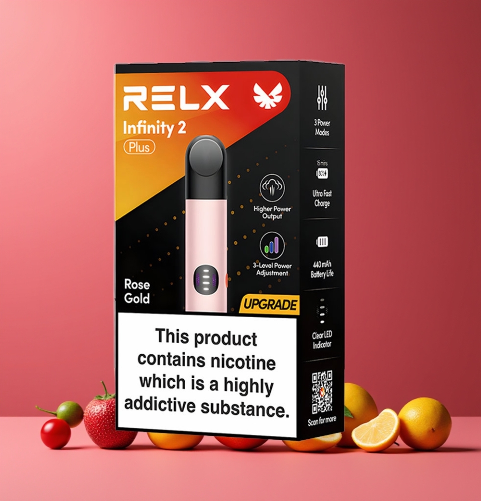 RELX Infinity 2 Plus Nagykereskedés Magyarország 600 Füst Rózsaszín Arany