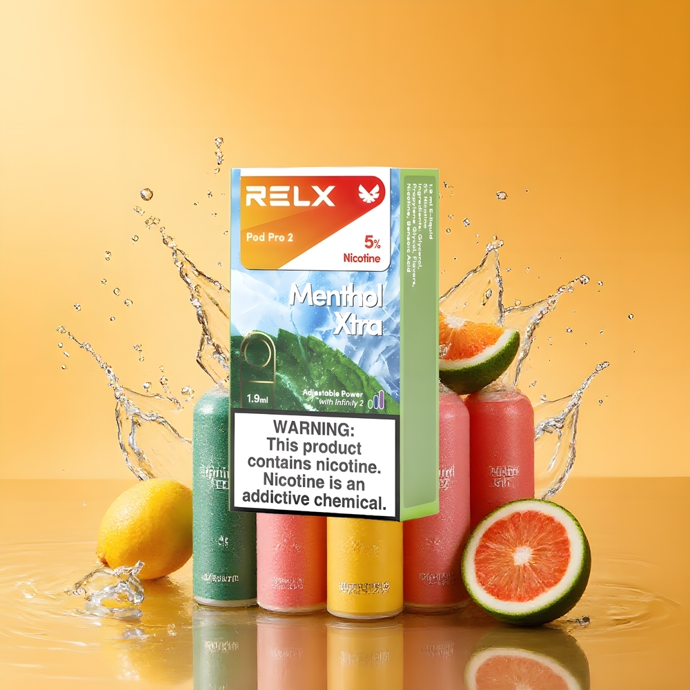 RELX Pod Pro 2 Nagykereskedés Magyarország Mentol Xtra 600 Füst 3% Nikotin 1.9ml
