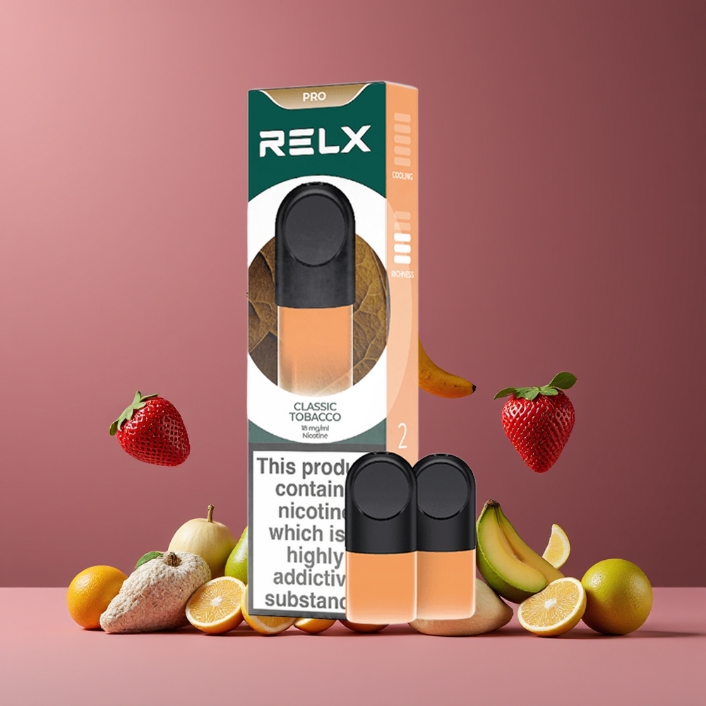 RELX Pod Pro Klasszikus Dohány Nagykereskedés Magyarország 1.8% 1.9ml