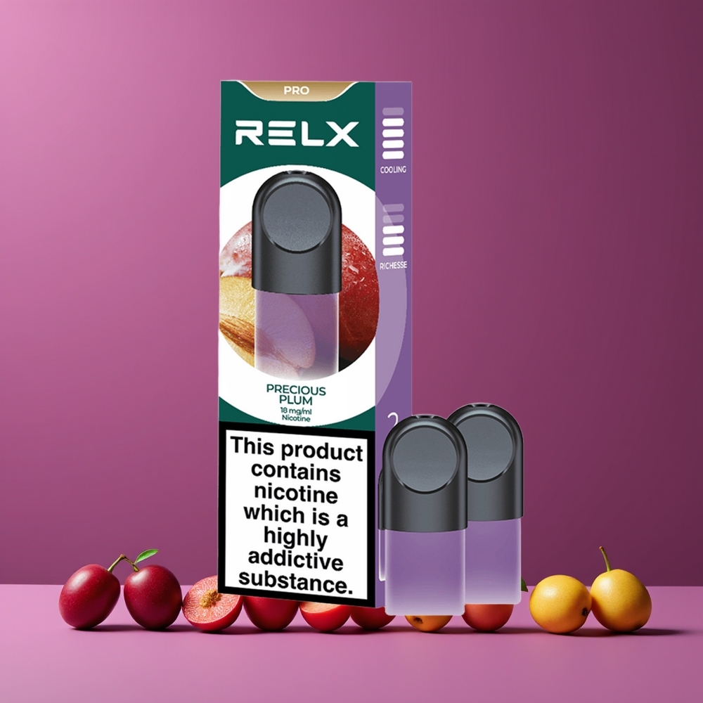 RELX Pod Pro Nagykereskedés Magyarország 1.9 ml Kiváló Íz & Simaság Drágakő Szilva