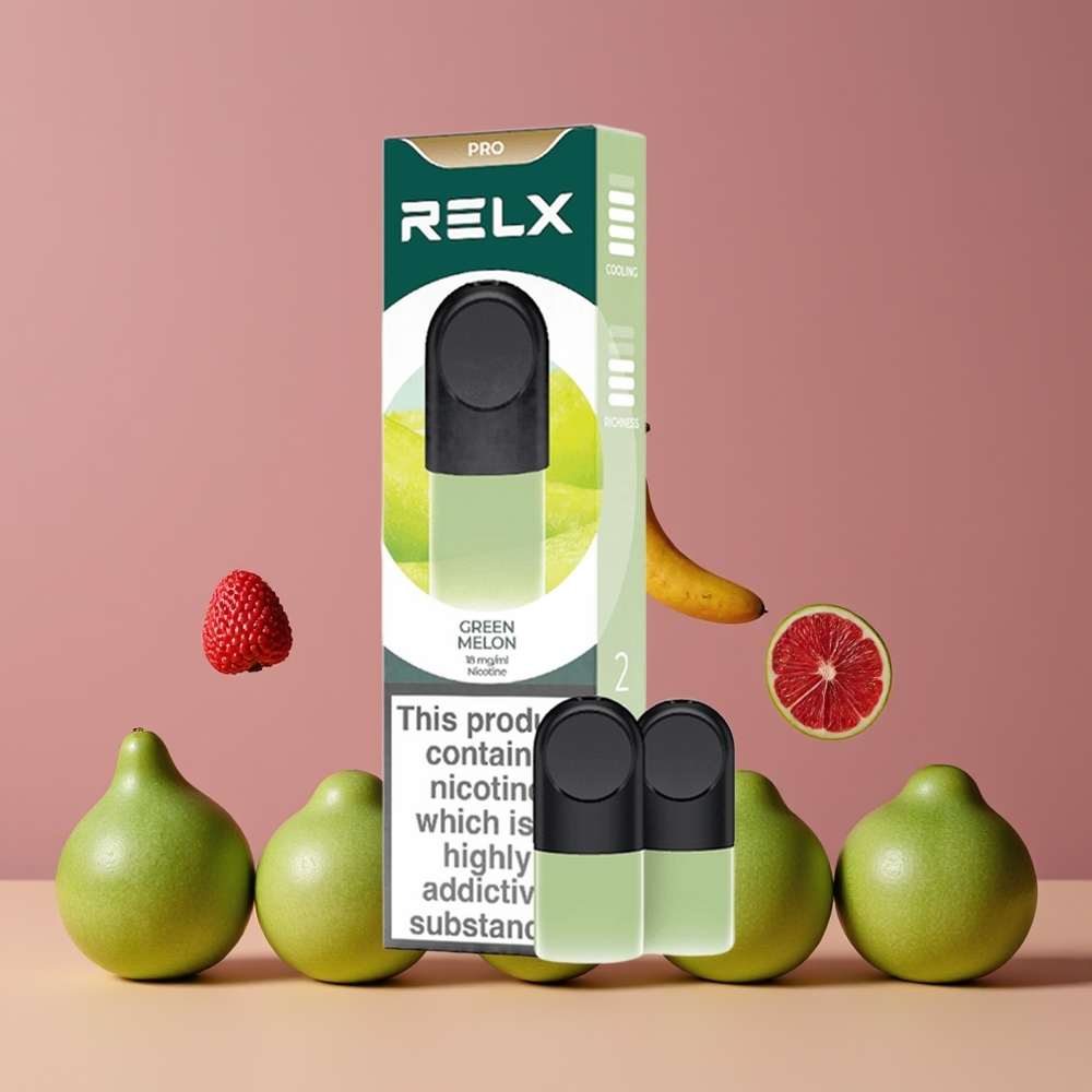 RELX Pod Pro Nagykereskedés Magyarország Zöld Dinnye 1.9 ml Smooth