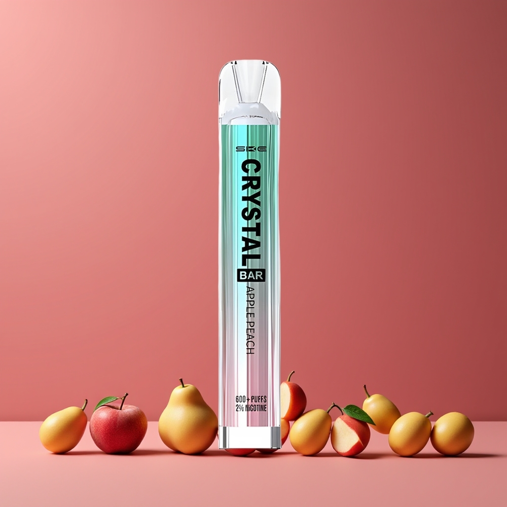 SKE Crystal Bar 600 Eldobható Vape Alma-Őszibarack Nagykereskedés Magyarország 2.0ml