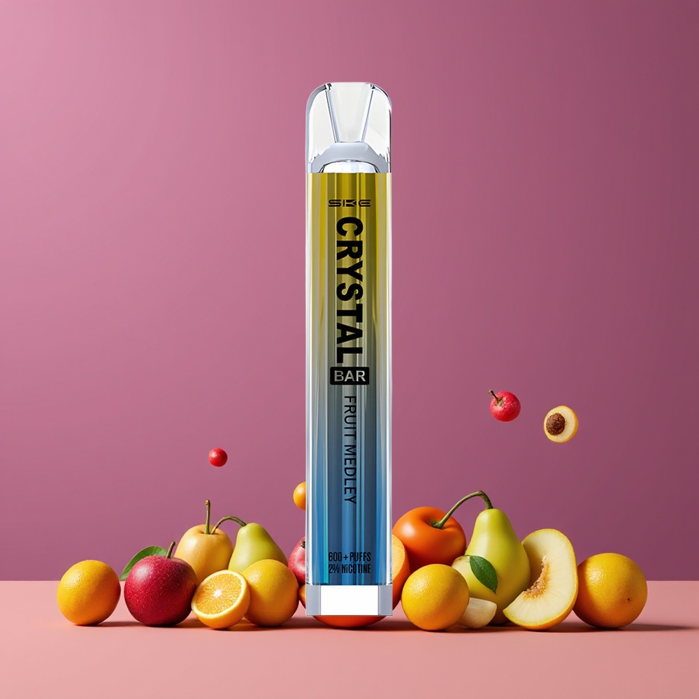 SKE Crystal Bar 600 Eldobható Vape Gyümölcsvegyület Nagykereskedés Magyarország Mesh Coil
