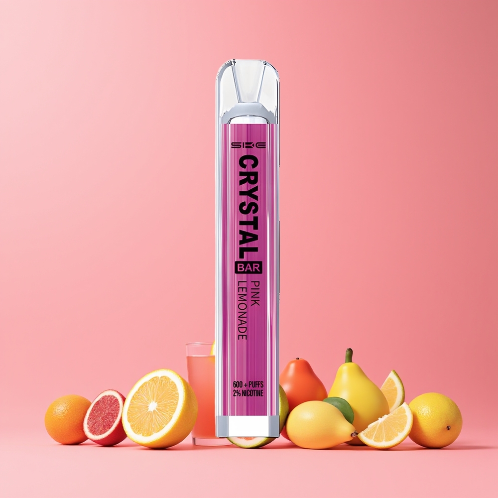 SKE Crystal Bar 600 Elszívható Vape Rózsaszín Limonádé Nagykereskedés Magyarország Mesh Coil
