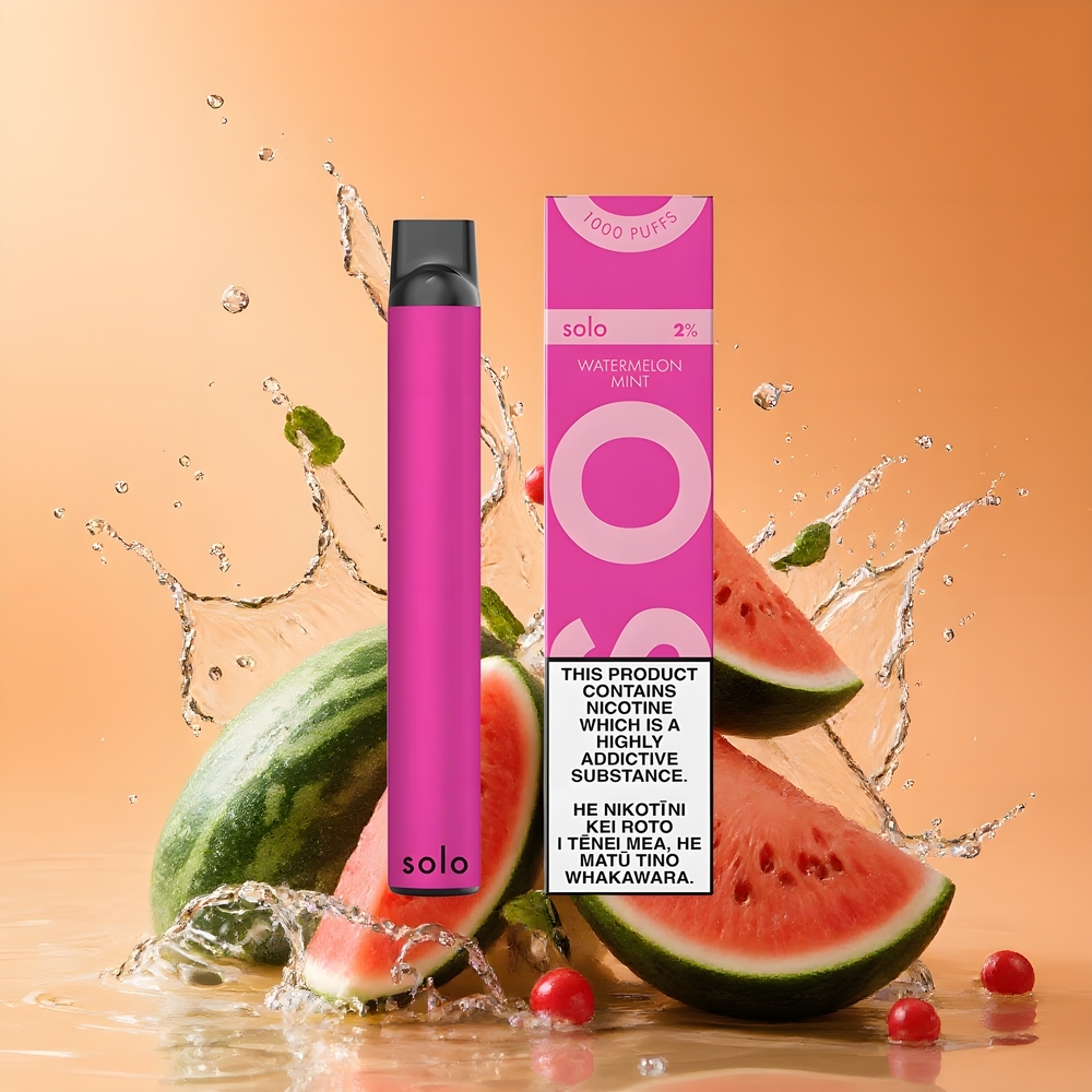 Solo 1000 Puffs Egyszerhasználatos Vape Görögdinnye Menta Nagykereskedés Magyarország Mesh Coil
