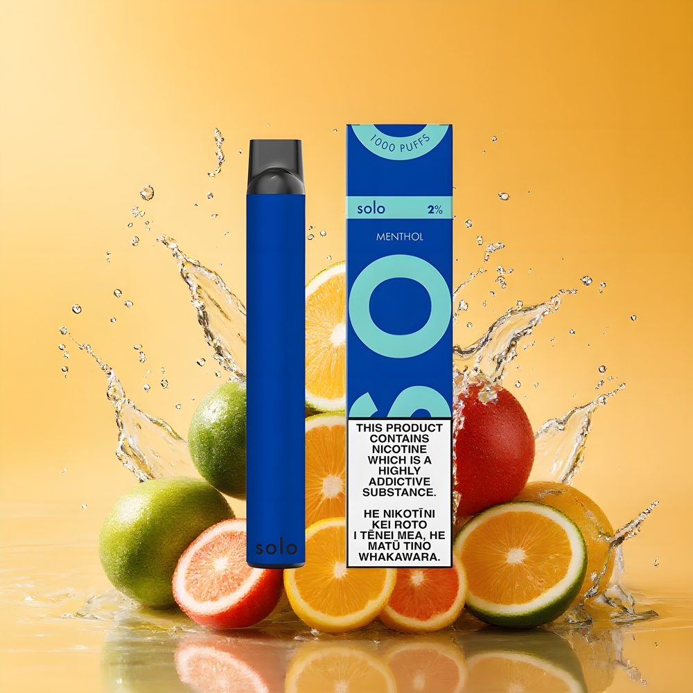 Solo 1000 Puffs Eldobható Vape Mentol Nagykereskedés Magyarország Mesh Coil