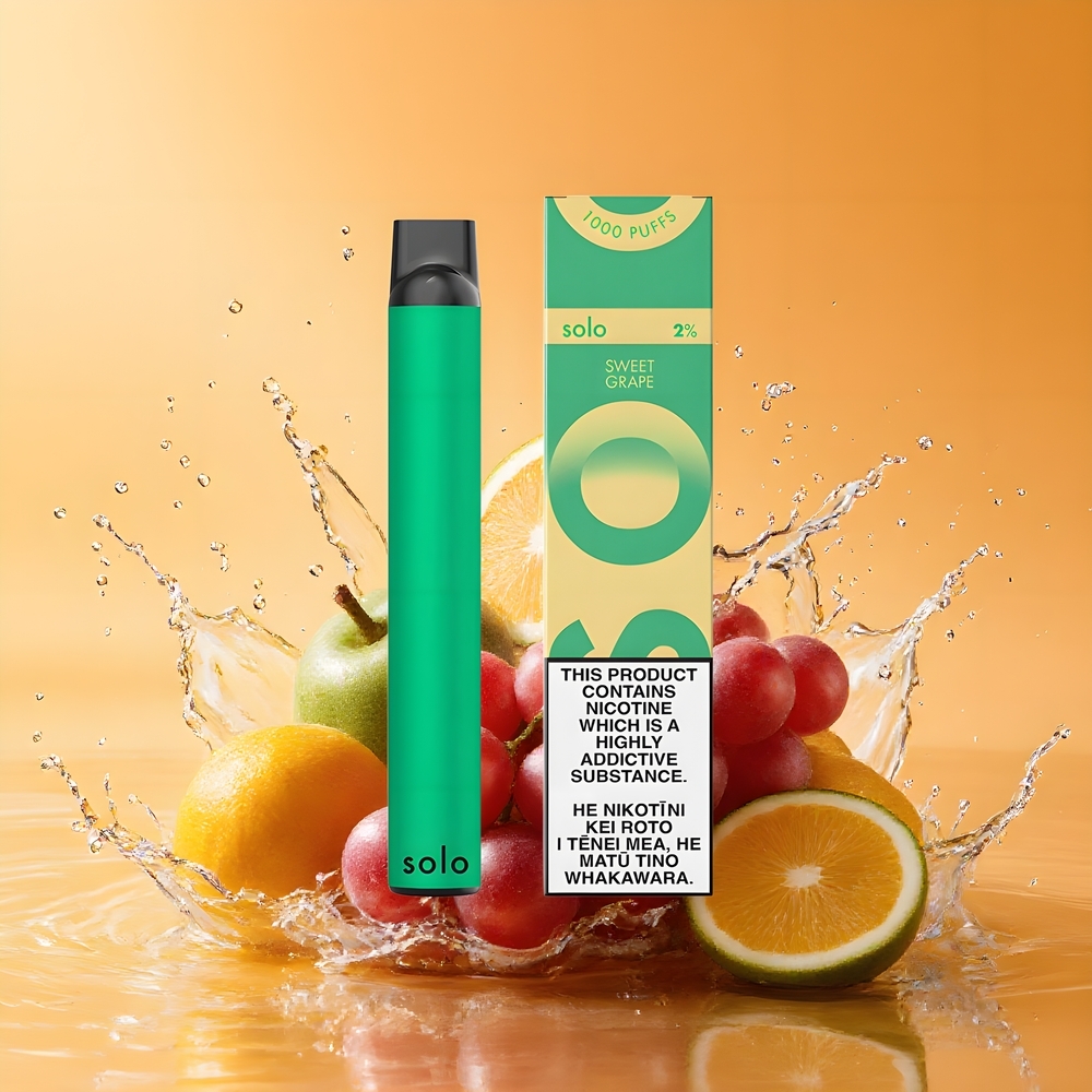 Solo 1000 Puffs Elszívható Mesh Vape Édes Szőlő Nagykereskedés Magyarország