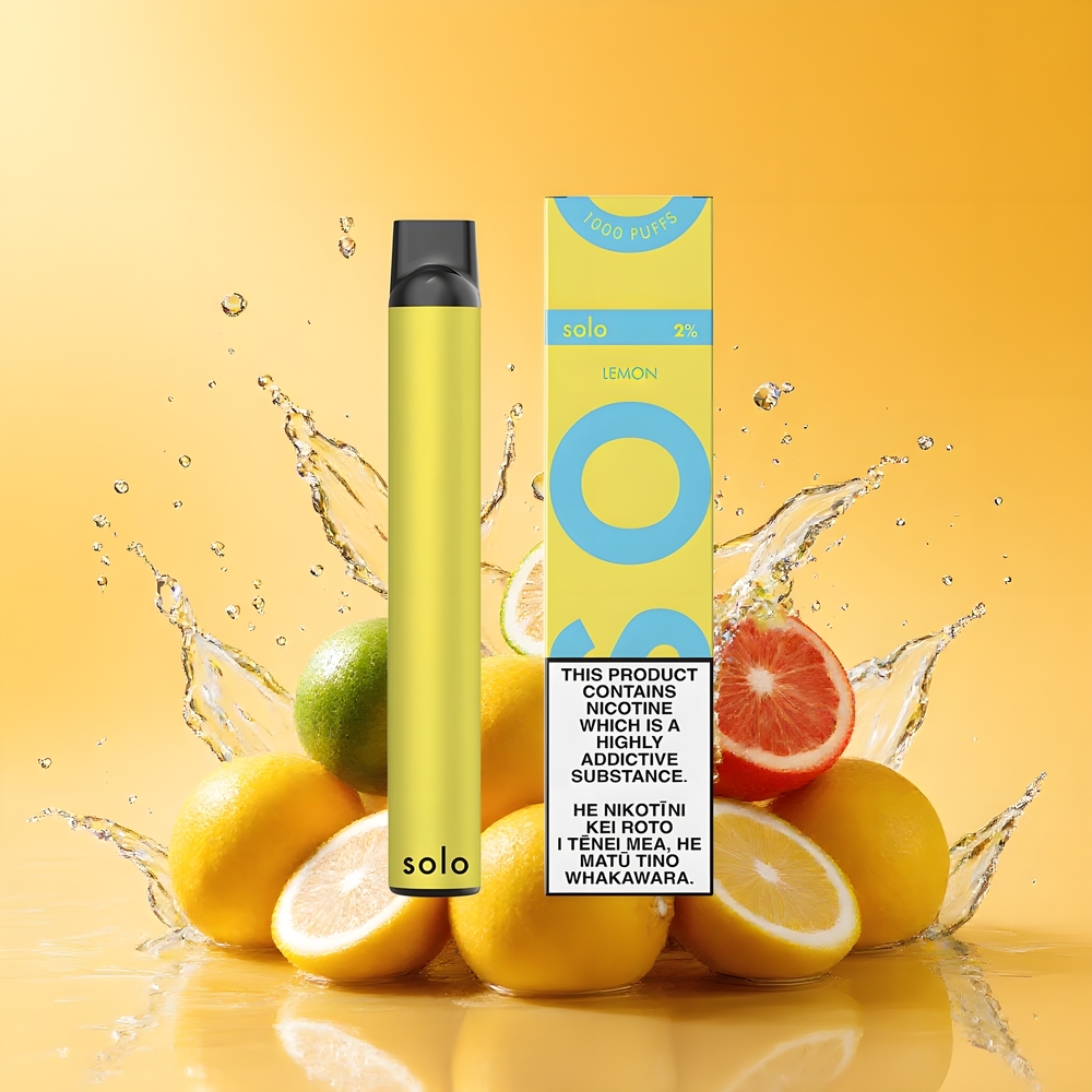Solo 1000 Puffs Elszívható Vape Citrom Nagykereskedés Magyarország Mesh Coil