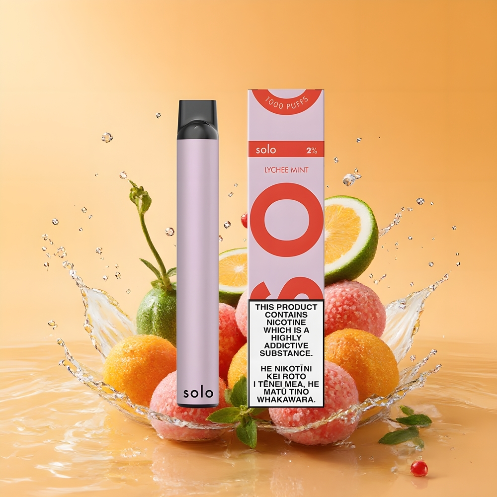 Solo 1000 Puffs Elszívható Vape Licsi Menta Mesh Nagykereskedés Magyarország