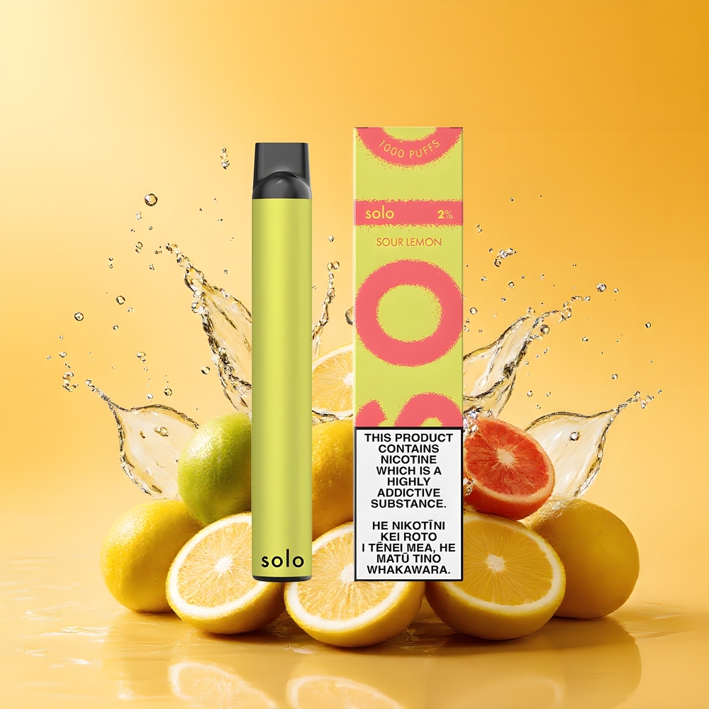 Solo 1000 Puffs Elszívható Vape Savanyú Citrom Nagykereskedés Magyarország Mesh Coil