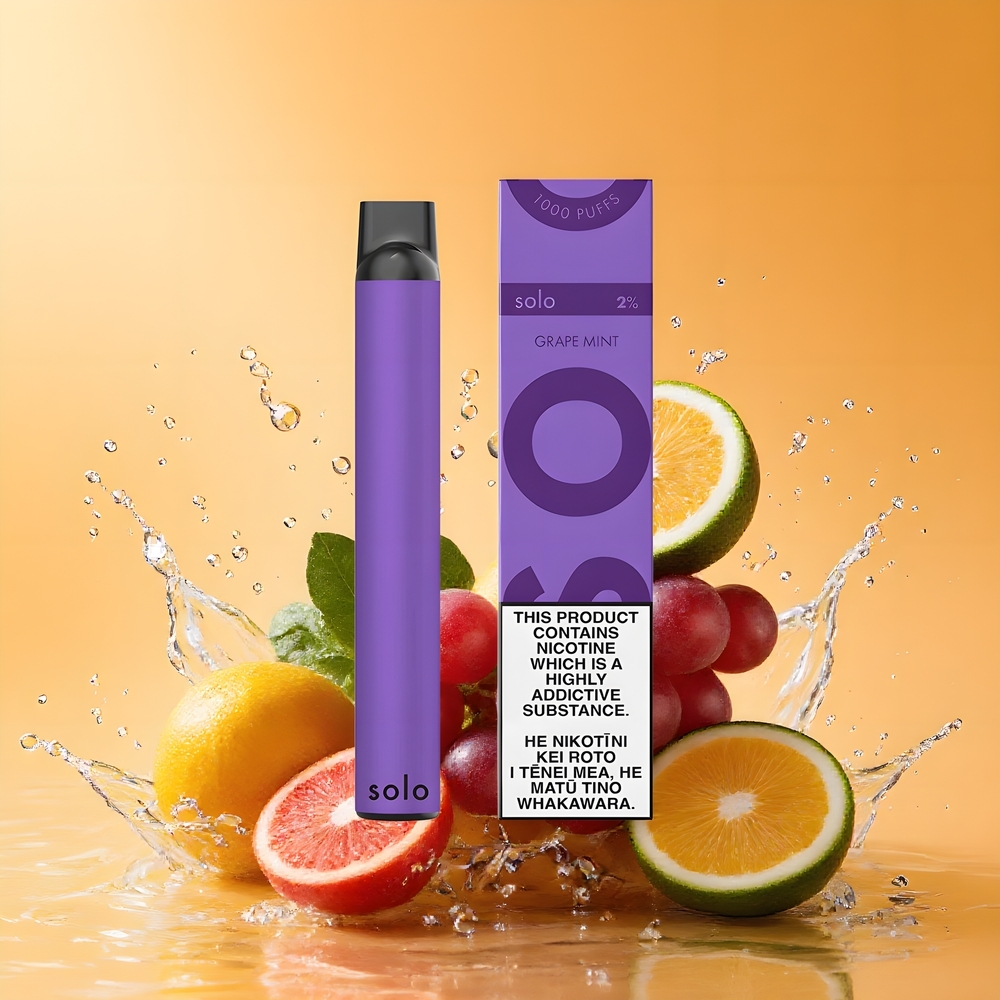 Solo 1000 Puffs Elszívható Vape Szőlő Menta Nagykereskedés Magyarország