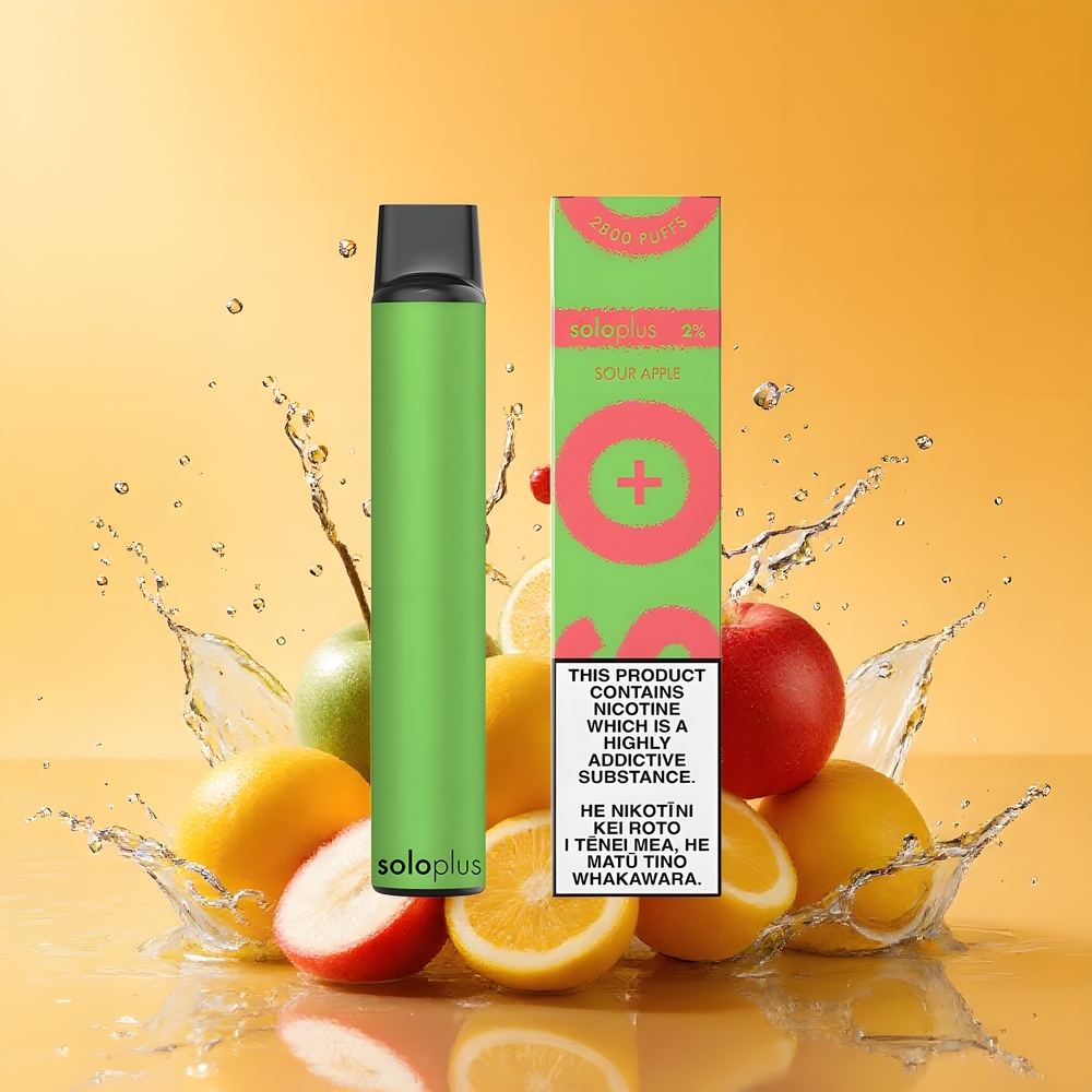 Solo Plus 2800 Puffs Mesh Coil Eldobható Vape Savanyú Alma Nagykereskedés Magyarország