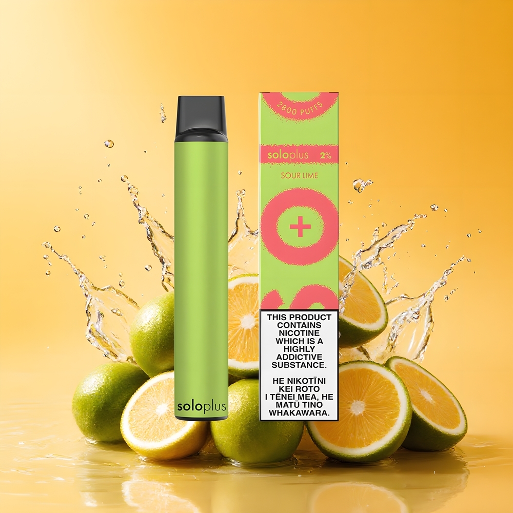 Solo Plus 2800 Puffs Mesh Coil Eldobható Vape Savanyú Lime Nagykereskedés Magyarország