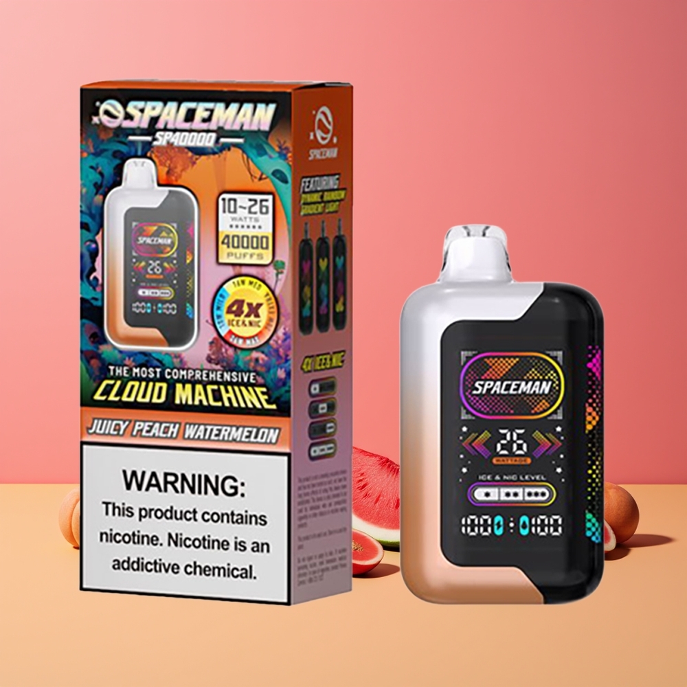 SPACEMAN SP40000 Eldobható Vape 1000mAh Feltöltés Ízes Sárgabarack Görögdinnye Nagykereskedés Magyarország