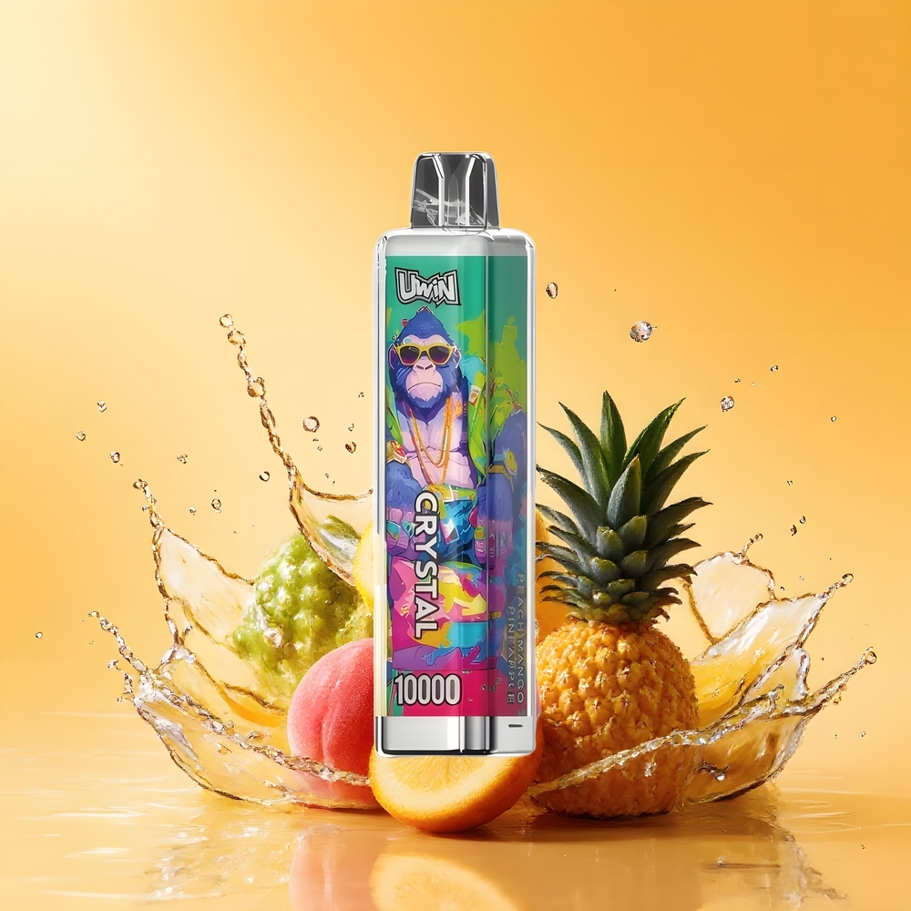 Uwin Crystal 10000 Puffs Eldobható E-szigeti Barack Mango Ananász Nagykereskedés Magyarország