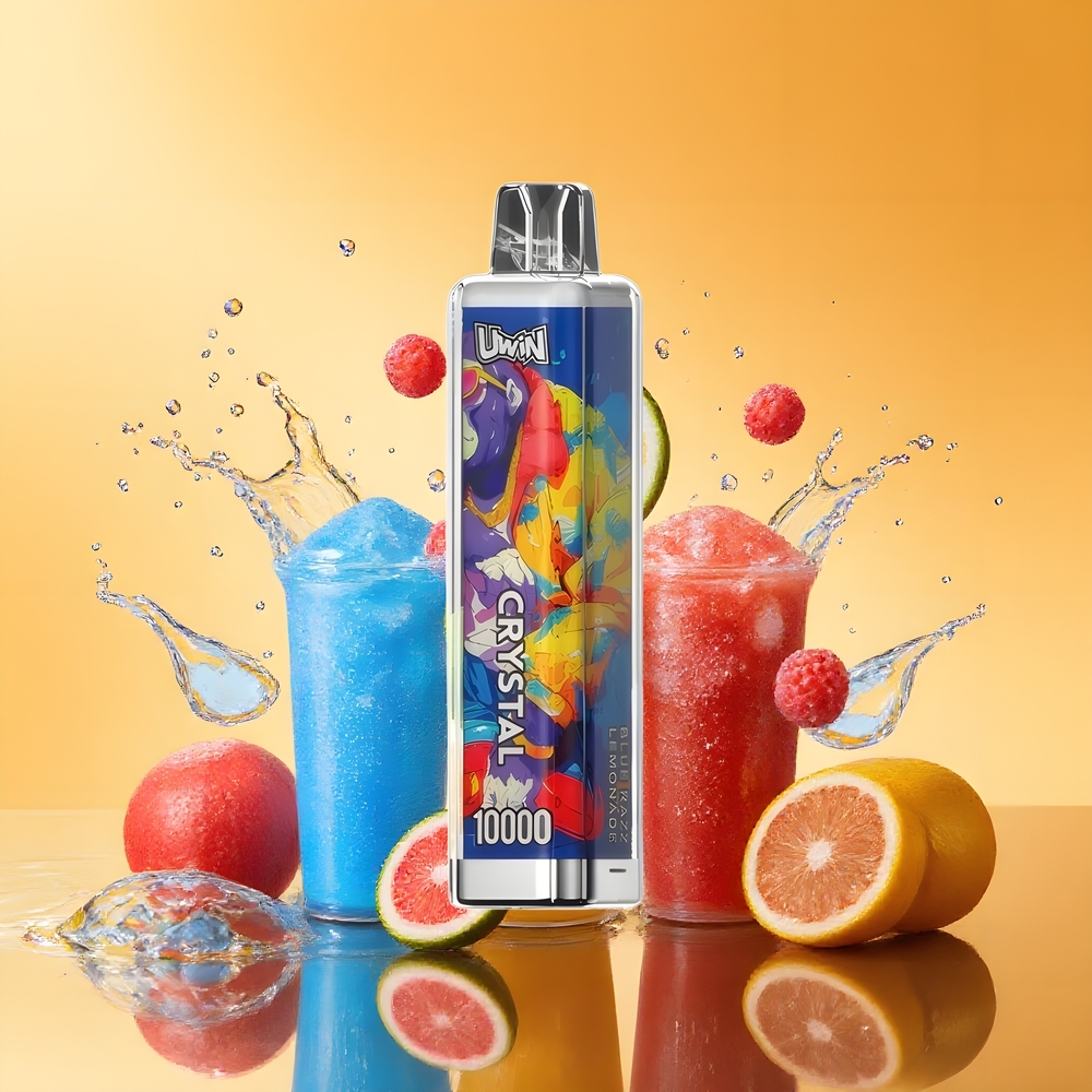 Uwin Crystal 10000 Puffs Eldobható Vape Kék Málna Limonádé Nagykereskedés Magyarország