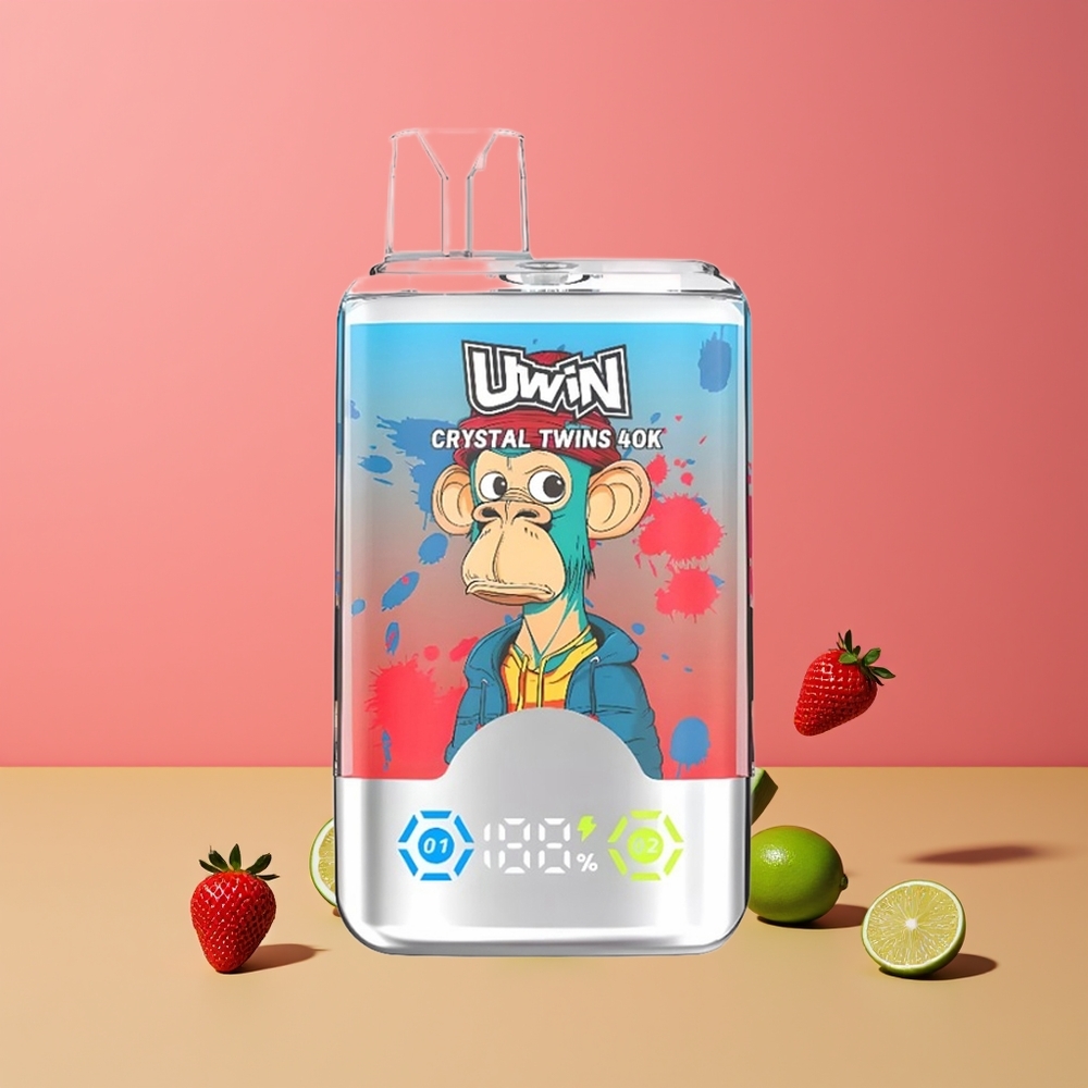 Uwin Crystal Twins 40000 Puffs Dupla Íz Nagykereskedés Magyarország Eper Dinnye Citrom Lime