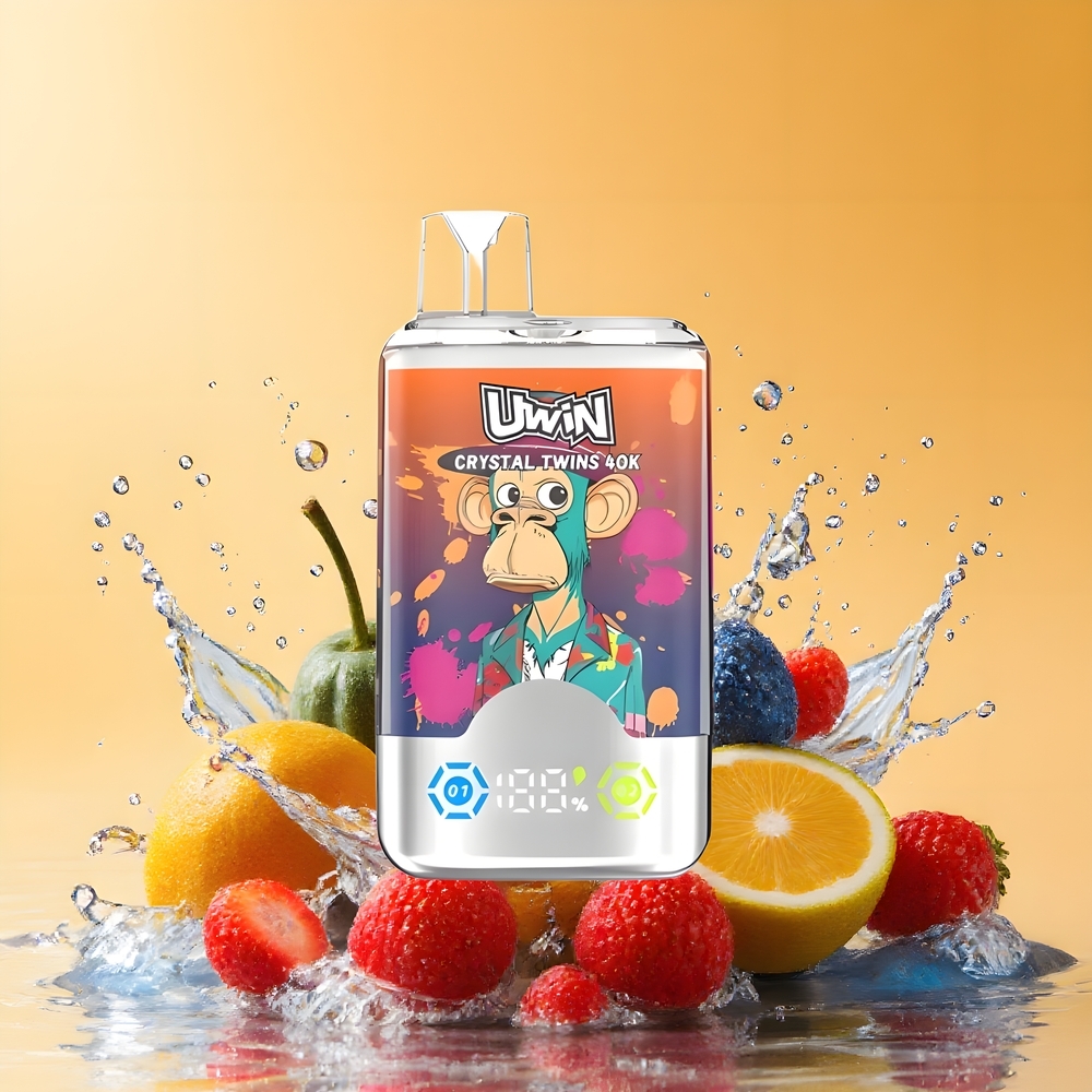 Uwin Crystal Twins 40000 Puffs Dupla Íz Nagykereskedés Magyarország Eper Málna Cseresznye Mr Kék
