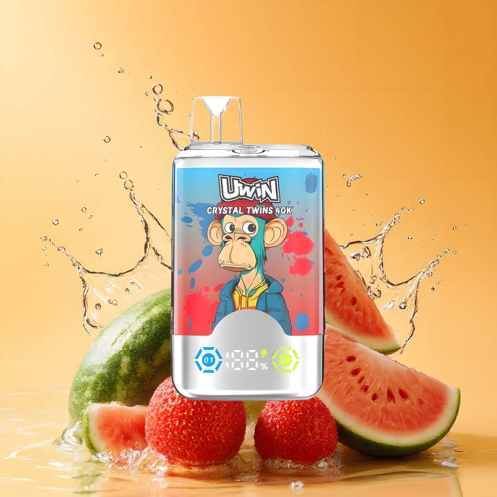 Uwin Crystal Twins 40000 Puffs Nagykereskedés Magyarország Kettős Íz Eper Dinnye Citrom Lime 32ml