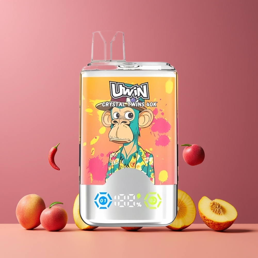 Uwin Crystal Twins 40000 Puffs Nagykereskedés Magyarország Őszibarack Manga Ananász Red Bull