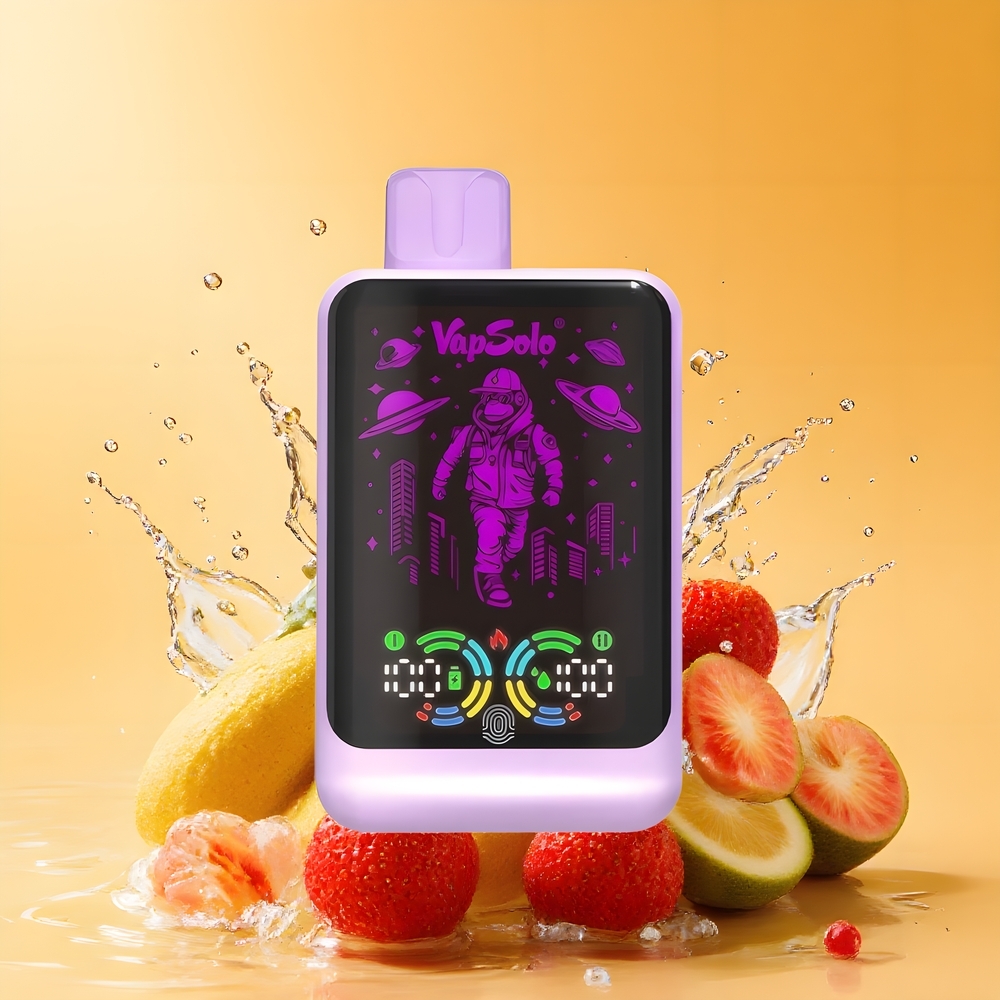 VapSolo GALAXY 30000 Puff Eldobható E-szigaret (Eper-Banán) 40ml Nagykereskedés Magyarország
