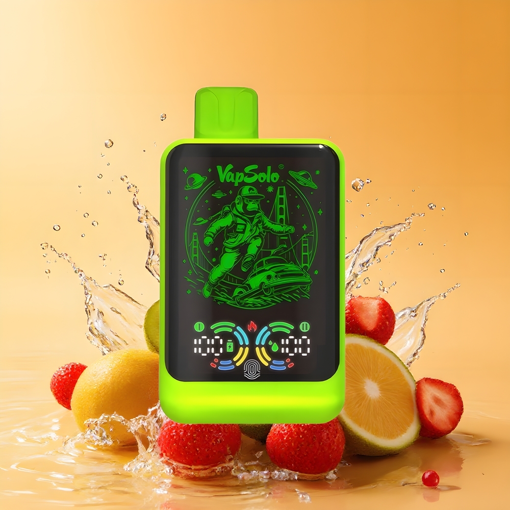 VapSolo GALAXY 30000 Puff Nagykereskedés Magyarország Eldobható E-Pipáló Eper-Kiwi 40ml Type-C