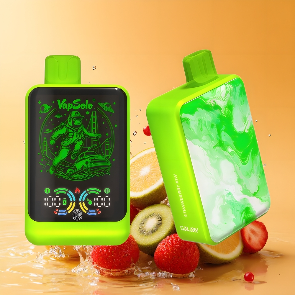 VapSolo GALAXY 30000 Puff Nagykereskedés Magyarország Eldobható E-Pipáló Eper-Kiwi 40ml Type-C