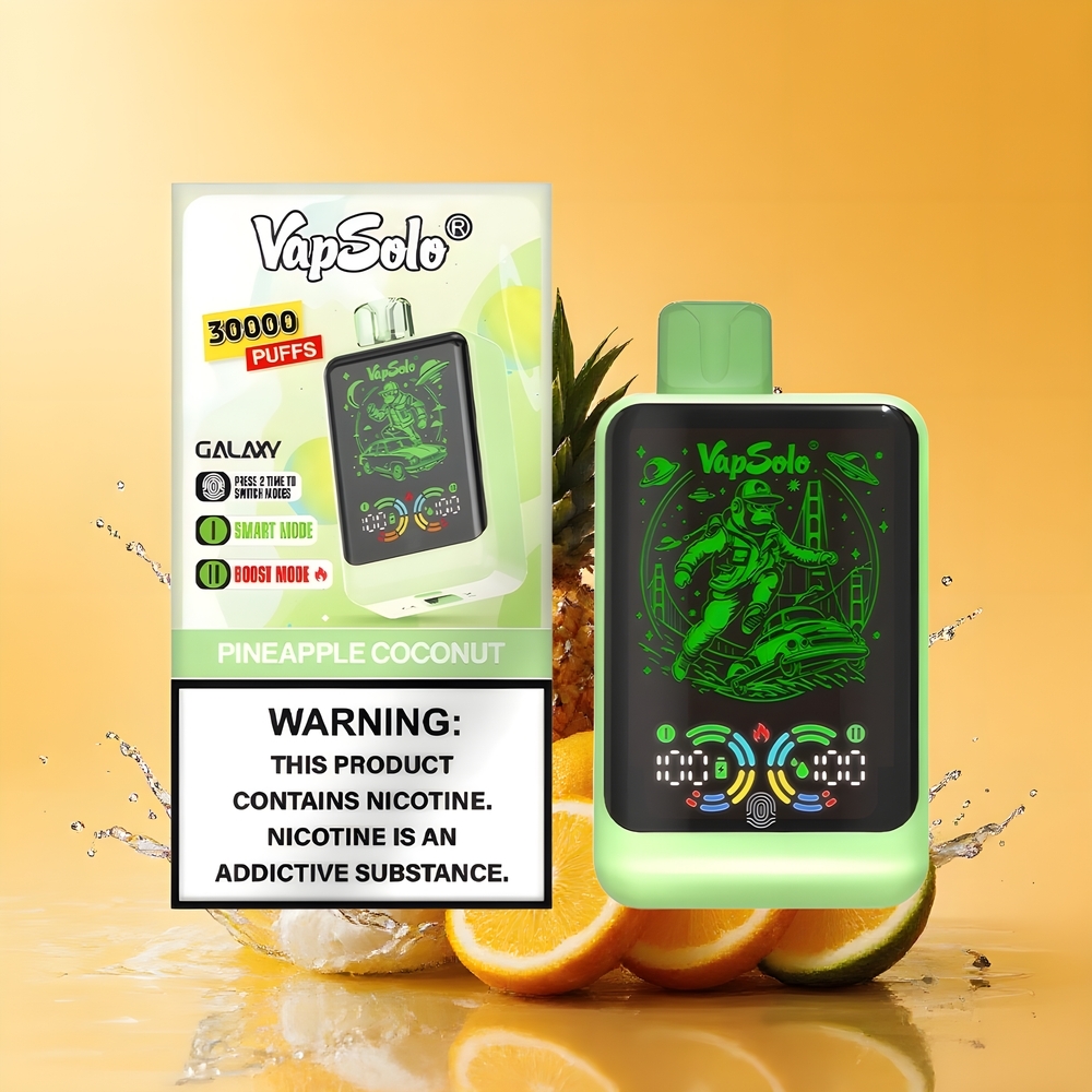 VapSolo GALAXY 30000 Puff Nagykereskedés Magyarország Eldobható E-vapor Ananász-Kókusz