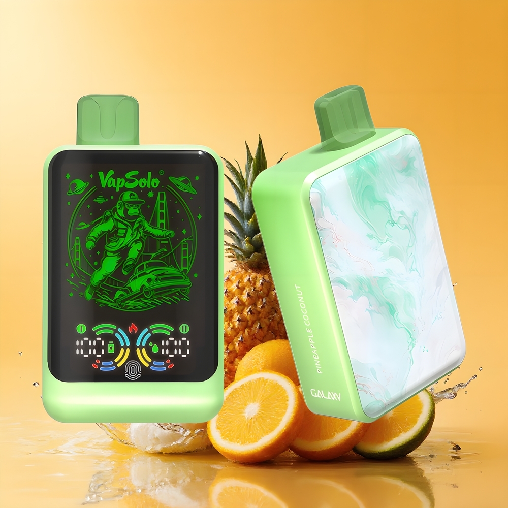 VapSolo GALAXY 30000 Puff Nagykereskedés Magyarország Eldobható E-vapor Ananász-Kókusz