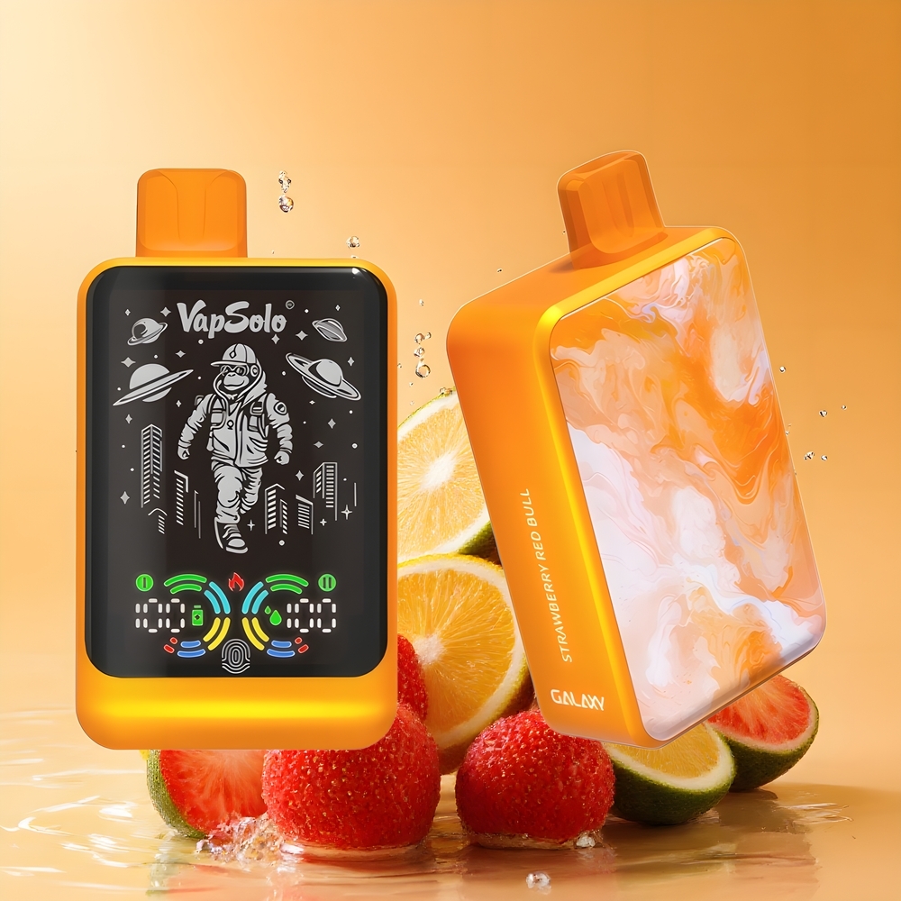 VapSolo GALAXY 30000 Puffs Nagykereskedés Magyarország 850mAh Eper Vörös Bika