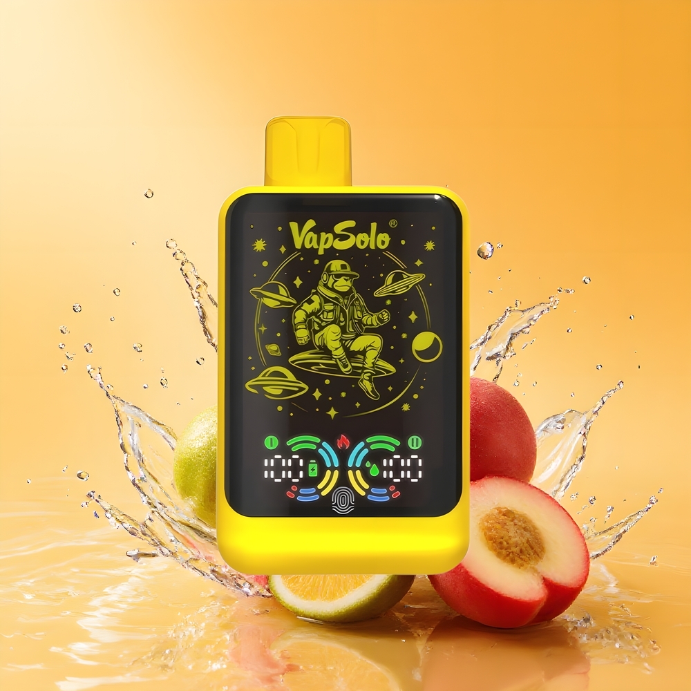 VapSolo GALAXY 30000 Puffs Nagykereskedés Magyarország Citrom-Őszibarack 40ml Type-C