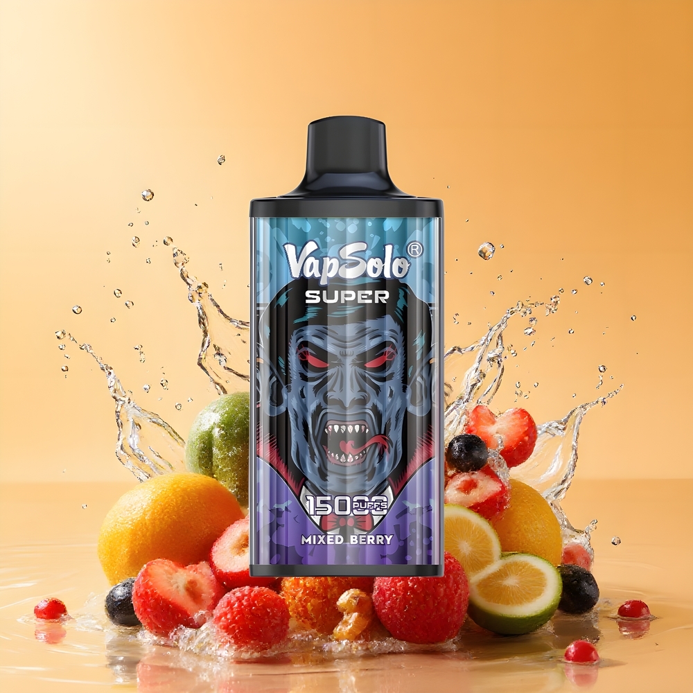 VapSolo Super 15000 Puffs Nagykereskedés Magyarország 850mah Mesh Coil Kevert Bogyós