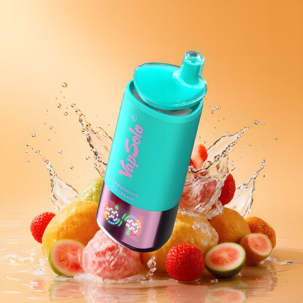 VapSolo Tripe 30000 Puffs 40ml E-Liquid Nagykereskedés Magyarország Eper Fagylalt
