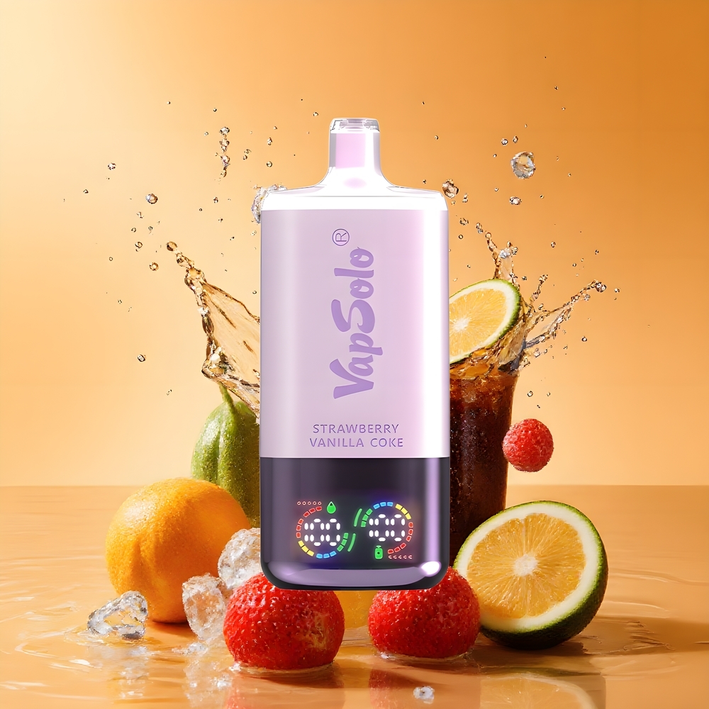 VapSolo Tripe 30000 Puffs 40ml E-Liquid Nagykereskedés Magyarország Eper Vanília Kóla