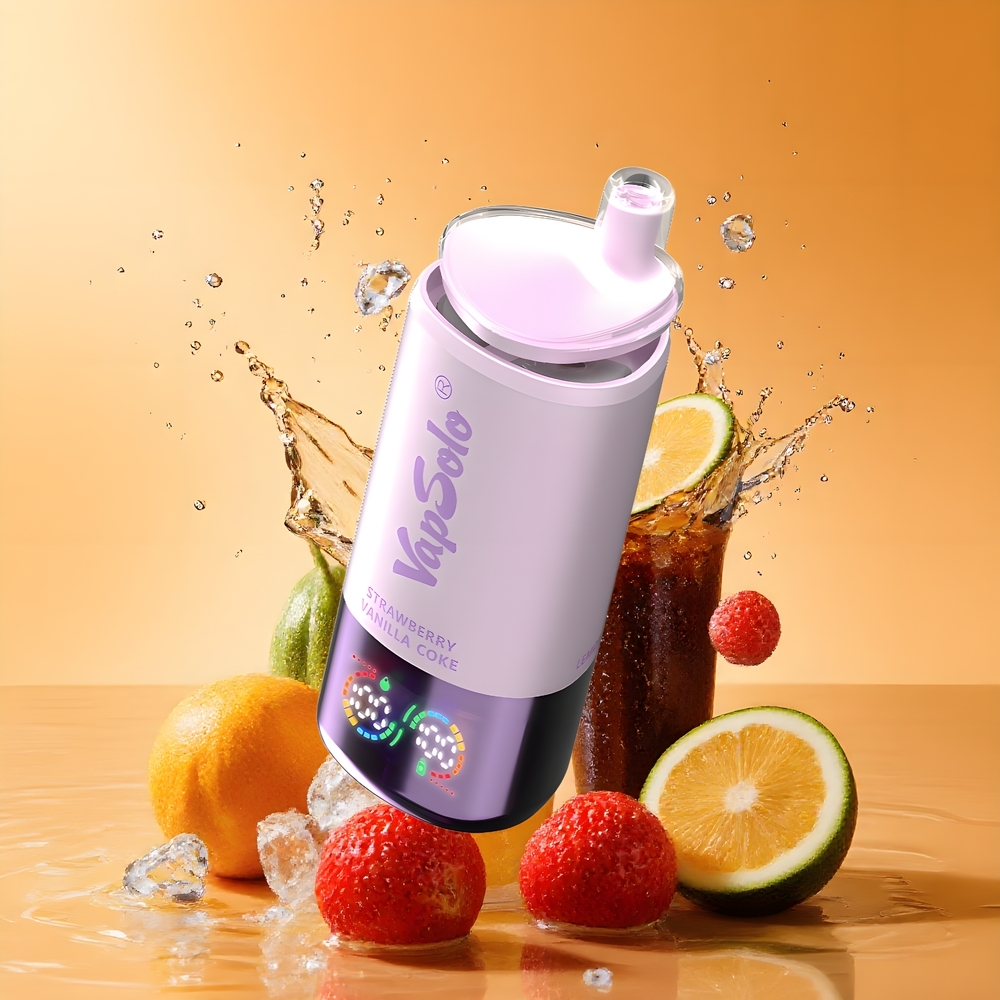VapSolo Tripe 30000 Puffs 40ml E-Liquid Nagykereskedés Magyarország Eper Vanília Kóla