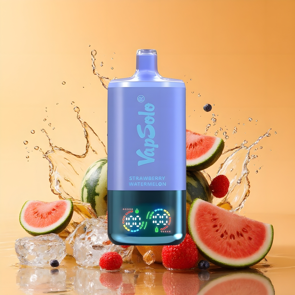 VapSolo Tripe 30000 Puffs Nagykereskedés Magyarország Eper Dinnye & Áfonya Jég 40ml