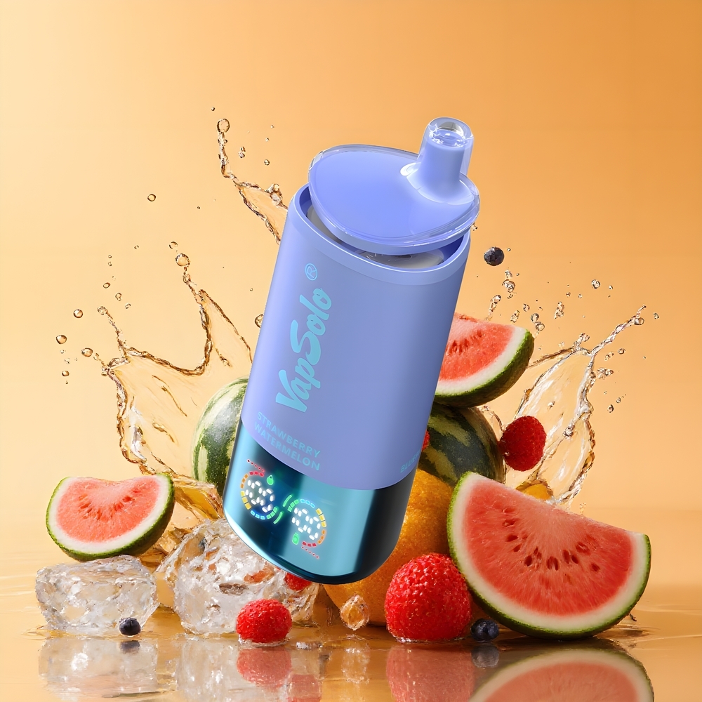 VapSolo Tripe 30000 Puffs Nagykereskedés Magyarország Eper Dinnye & Áfonya Jég 40ml