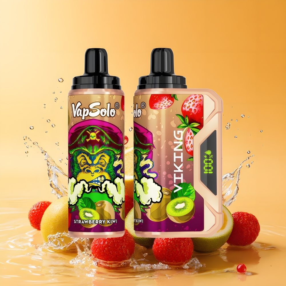 VapSolo VIKING 12000 Puffs E-Liquid 22ml Nagykereskedés Magyarország Eper-Kivi